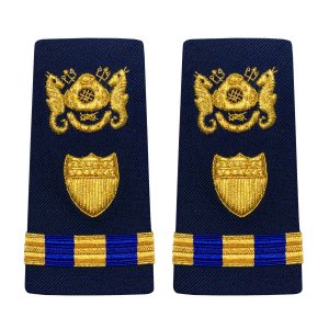 Coast Guard Shoulder Board: Enhanced Warrant Officer 3 Diver