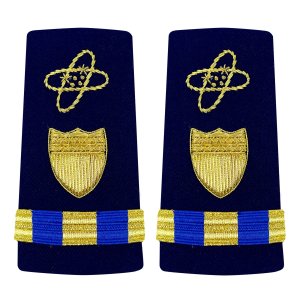 Coast Guard Shoulder Board: Enhanced Warrant Officer 3 Electronics, Female