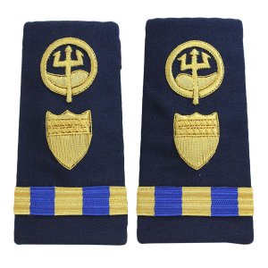Coast Guard Shoulder Board: Enhanced Warrant Officer 3 Marine Safety Response