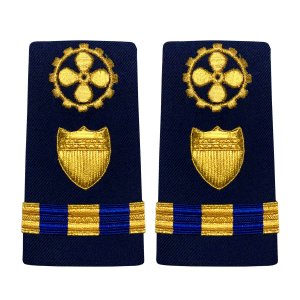Coast Guard Shoulder Board: Enhanced Warrant Officer 3 Marine Safety Specialist Engineer, Female