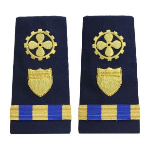 Coast Guard Shoulder Board: Enhanced Warrant Officer 3 Marine Safety Specialist Engineer
