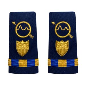Coast Guard Shoulder Board: Enhanced Warrant Officer 3 Operations System Specialist, Male