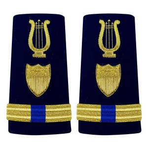 Coast Guard Shoulder Board: Enhanced Warrant Officer 4 Bandmaster, Female