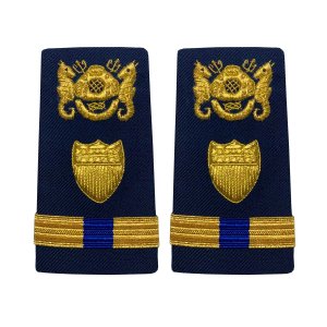 Coast Guard Shoulder Board: Enhanced Warrant Officer 4 Diver, Female