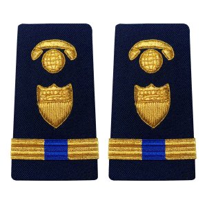 Coast Guard Shoulder Board: Enhanced Warrant Officer 4 Information Systems Mgmt, Female