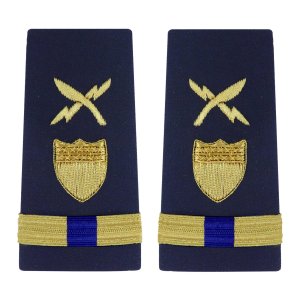Coast Guard Shoulder Board: Enhanced Warrant Officer 4 Intelligence Systems Specialist