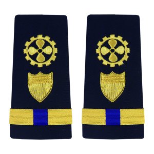 Coast Guard Shoulder Board: Enhanced Warrant Officer 4 Marine Safety Specialist Engineer, Male