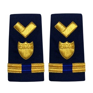 Coast Guard Shoulder Board: Enhanced Warrant Officer 4 Material Maintenance, Female