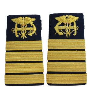 Coast Guard Shoulder Board: Female Enhanced Public Health Service Captain PHS
