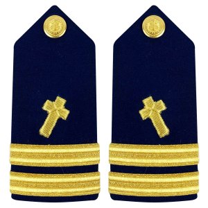 Coast Guard Shoulder Board: Lieutenant Christian Chaplain, Female