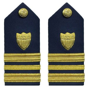 Coast Guard Shoulder Board: Lieutenant Commander, female