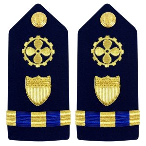 Coast Guard Shoulder Board: Warrant Officer 3 Marine Safety Specialist Engineer, Female