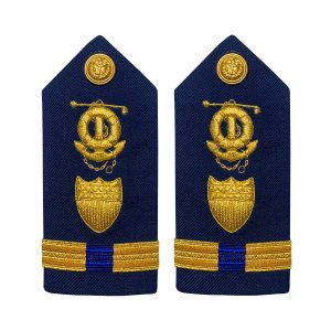Coast Guard Shoulder Board: Warrant Officer 4 Marine Safety Specialist Deck, Female