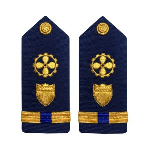Coast Guard Shoulder Board: Warrant Officer 4 Marine Safety Specialist Engineer, Male