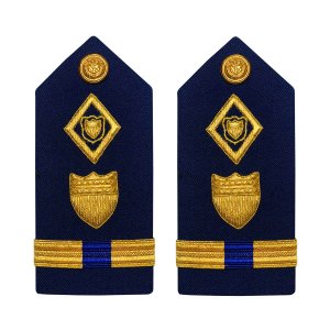 Coast Guard Shoulder Board: Warrant Officer 4 Maritime Law Enforcement, Female