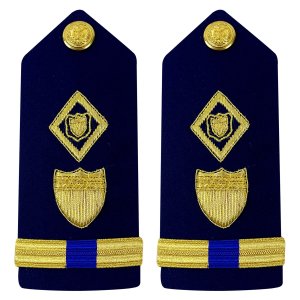 Coast Guard Shoulder Board: Warrant Officer 4 Maritime Law Enforcement, Male
