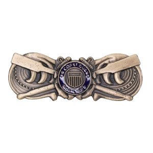 Coast Guard Auxiliary Badge: Coxswain, regulation size