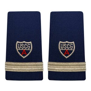 Coast Guard Auxiliary Shoulder Board: Enhanced FSO (1 Stripe and Red