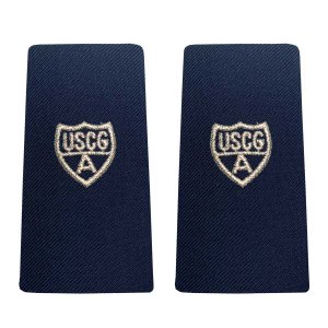 Coast Guard Auxiliary Shoulder Board: Enhanced Member, Silver A, Female