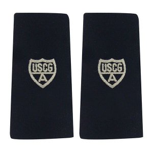 Coast Guard Auxiliary Shoulder Board: Enhanced Member, Silver A