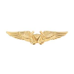 Marine Corps Badge: Unmanned Aircraft Systems (UAS) Officer Miniature Size, 24K Gold Plated
