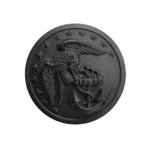Marine Corps Button: 45 Ligne, black plastic