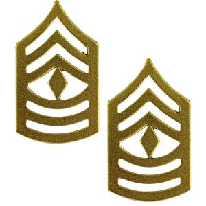 Marine Corps Chevron: First Sergeant, satin gold