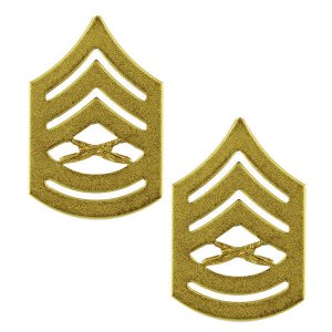 Marine Corps Chevron: Gunnery Sergeant, satin gold