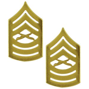 Marine Corps Chevron: Master Sergeant, satin gold