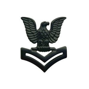 Marine Corps Collar Device: E5 Petty Officer, black metal