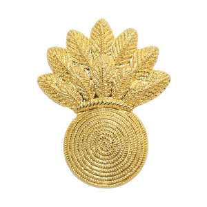 Marine Corps Collar Device: Gunner, gold