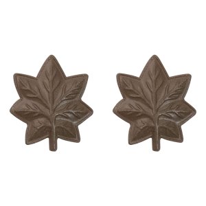 Marine Corps Collar Device: Major, brown metal