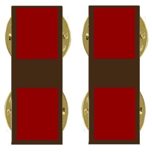 Marine Corps Collar Device: Warrant Officer 1, subdued metal