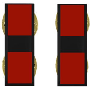 Marine Corps Collar Device: Warrant Officer 3, black metal