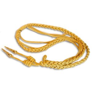 Marine Corps Dress Aiguillette, synthetic gold