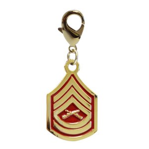 Marine Corps Insignia Rank Charm, GYSGT