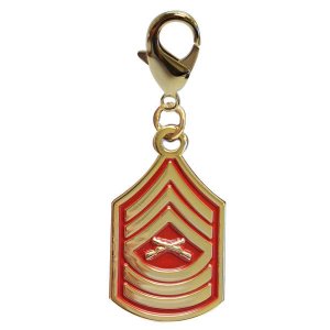Marine Corps Insignia Rank Charm, MS SGT
