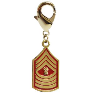 Marine Corps Insignia Rank Charm, MST GY SGT