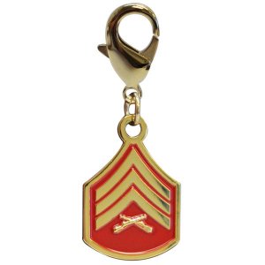 Marine Corps Insignia Rank Charm, SGT