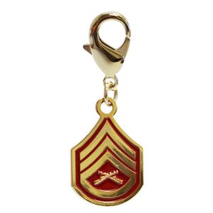 Marine Corps Insignia Rank Charm, SSGT
