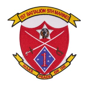 Marine Corps Patch: 1st Battalion 5th Marines, color