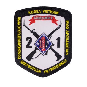 Marine Corps Patch: 2nd Battalion 1st Marines, color