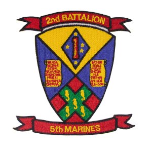 Marine Corps Patch: 2nd Battalion 5th Marines, color