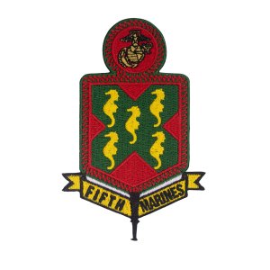 Marine Corps Patch: 5th Marines Regiment, color