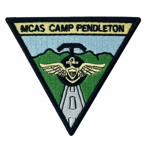 Marine Corps Patch: Air Station Camp Pendleton, color with Heat Seal Backing