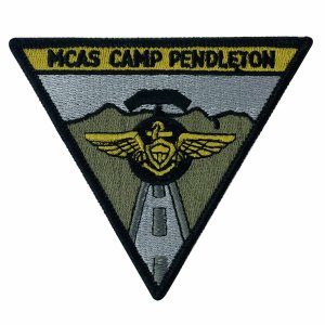 Marine Corps Patch: Air Station Camp Pendleton, subdued with Heat Seal Backing