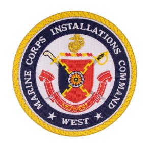Marine Corps Patch: Installations Command West, Base Camp Pendleton, color