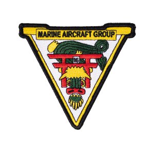 Marine Corps Patch: MAG-16, color with hook closure
