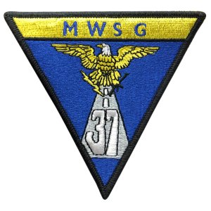 Marine Corps Patch: MWSG 37, color with hook closure