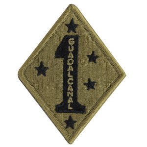Marine Corps Patch: OCP First Division, hook closure